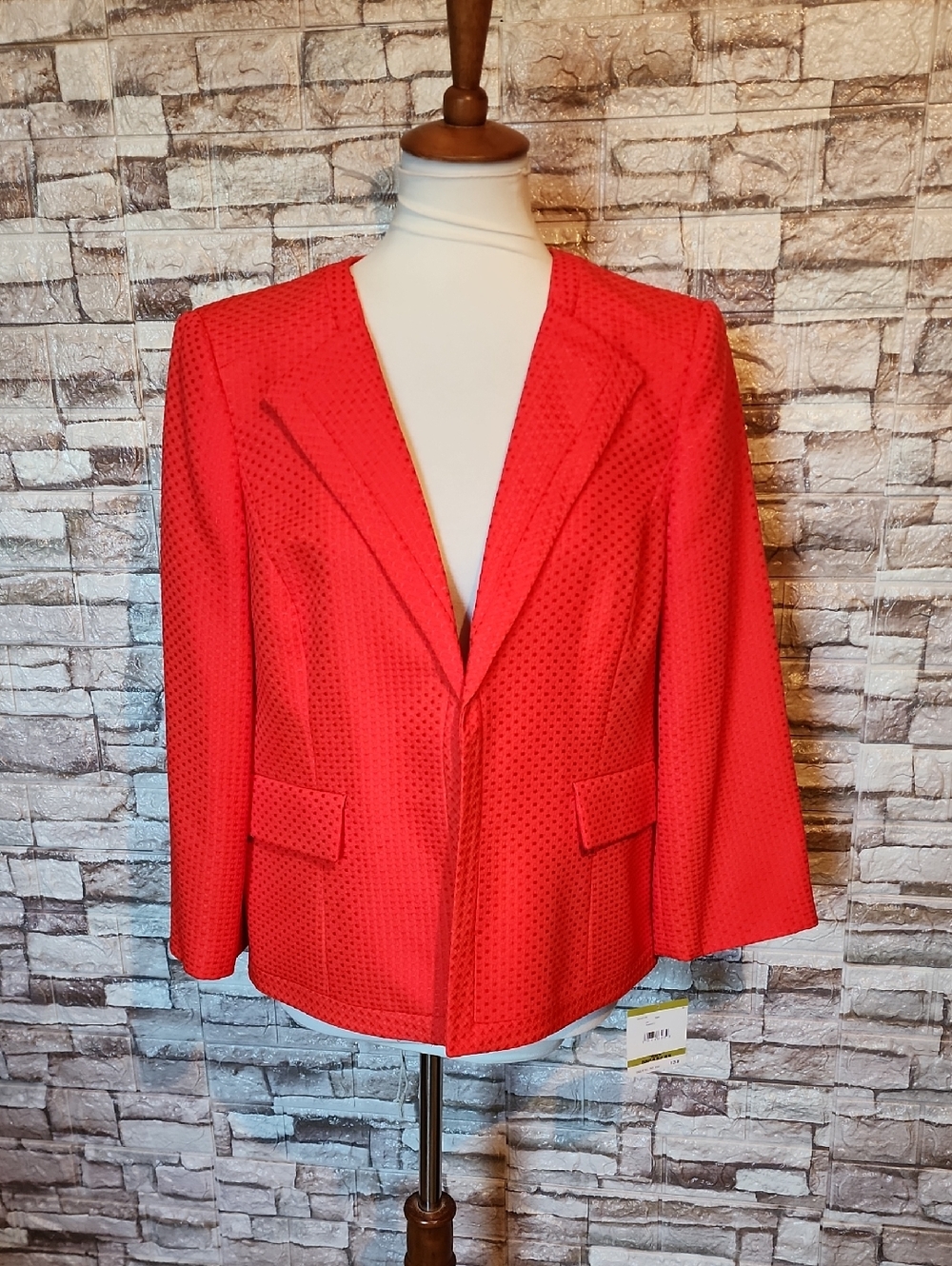 Kasper Red Women's Blazer Jacket - Classic Tailored Style Brand New